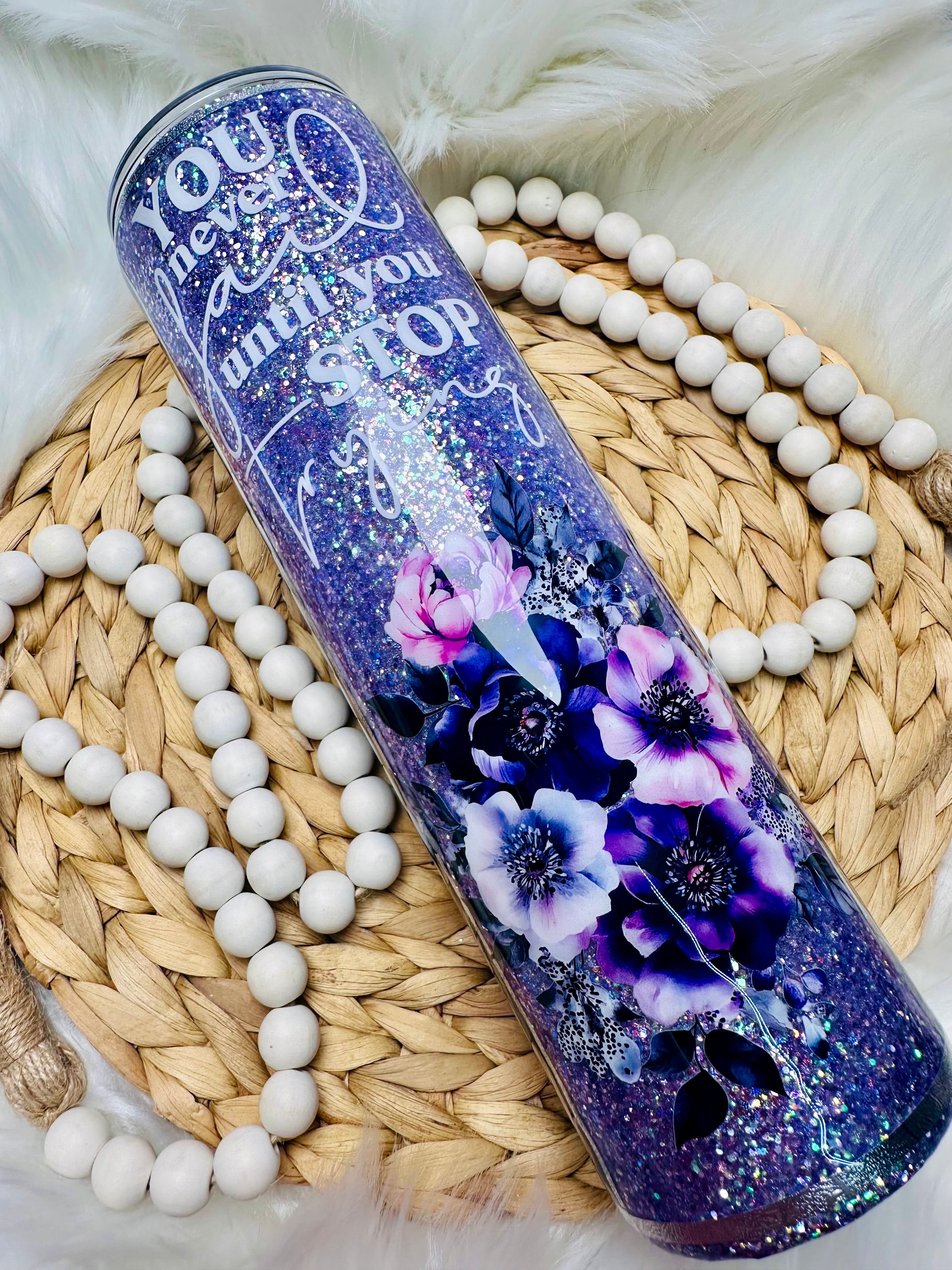 Purple Floral 32oz Plump