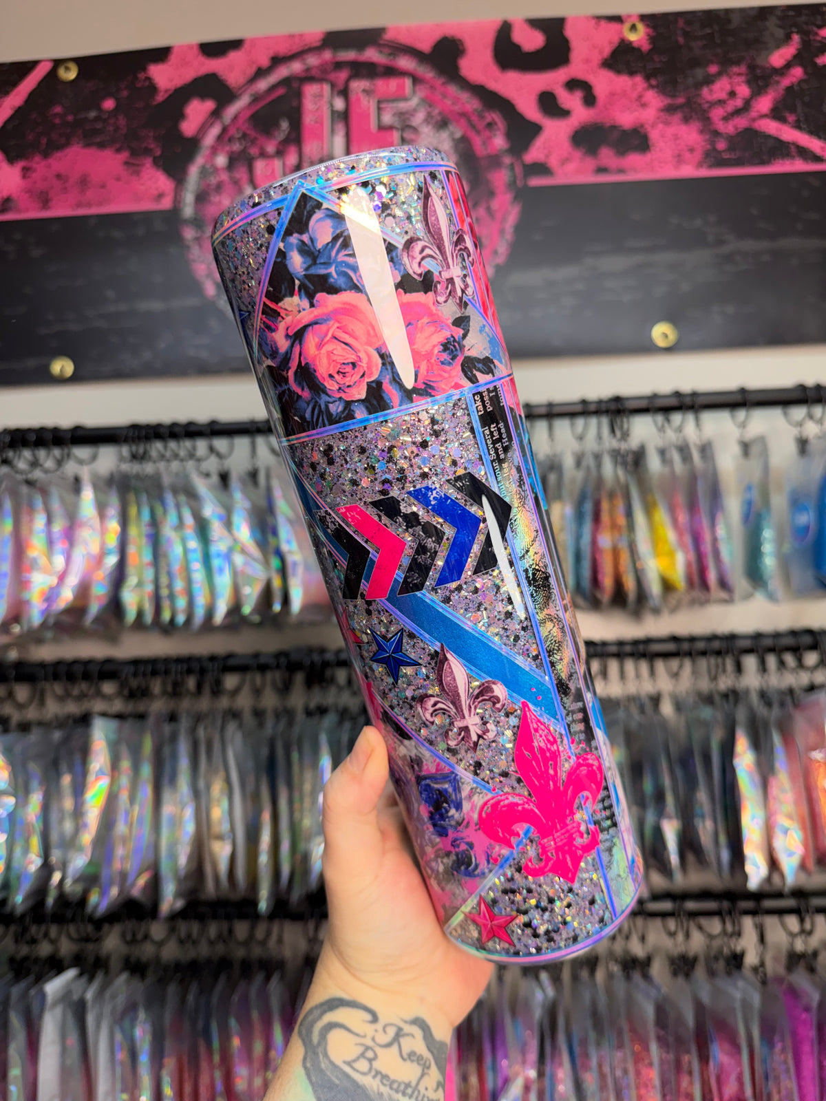 32oz Plump Fleur de Lis