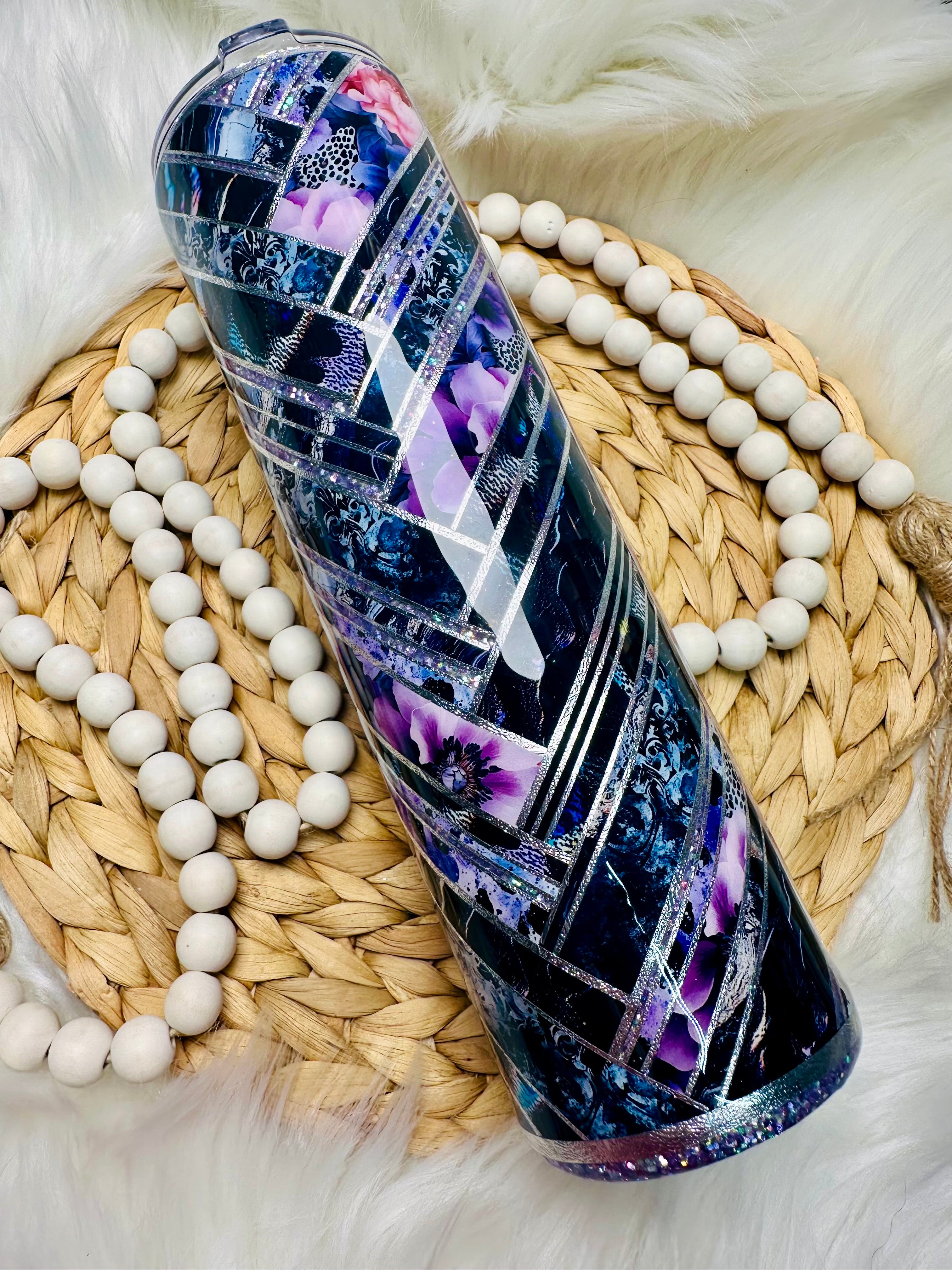 Purple Floral 32oz Plump