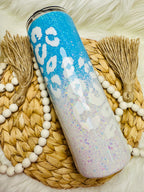 30oz Blue & White Floral