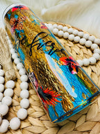 Teal and Gold Be Fierce 20oz