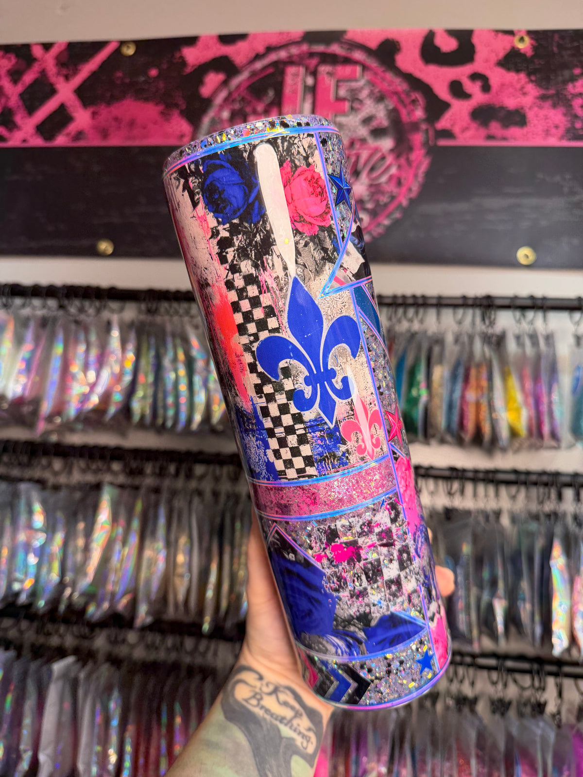 32oz Plump Fleur de Lis