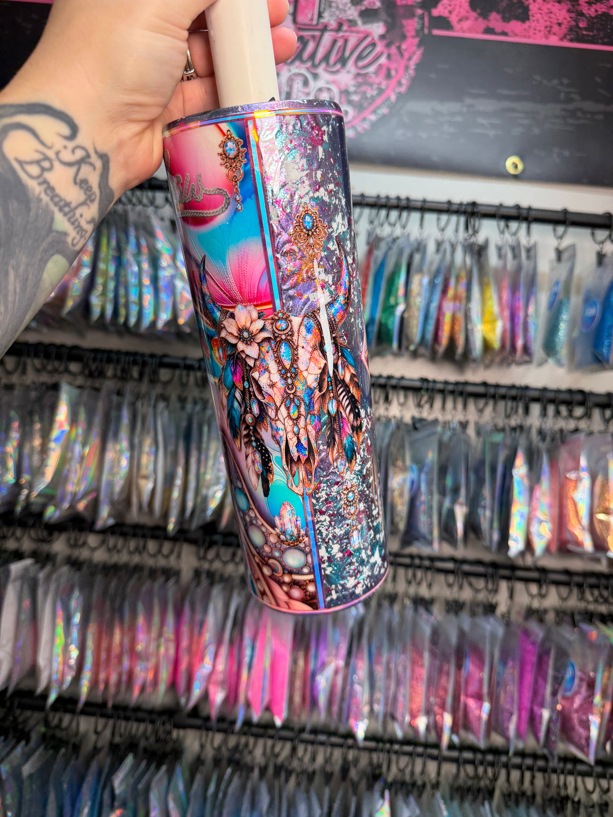 30oz Girly Opaly Western 45