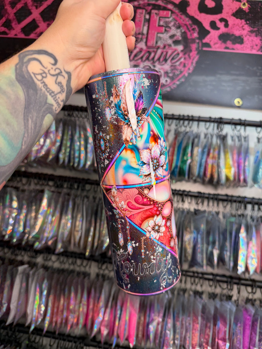 30oz Girly Opaly Western 45