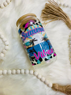 Flawed* 16oz Glass Can, Summer Vibes